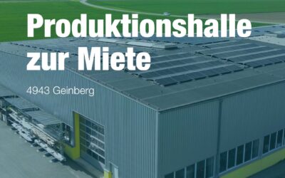 1.300m² Produktionshalle zur Vermietung!